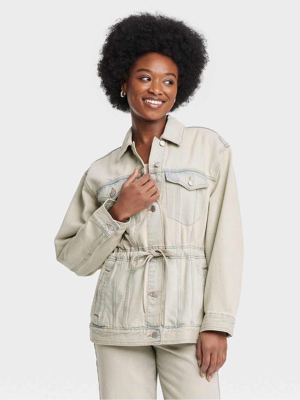 Universal Thread - Drawstring Denim Utility Jacket